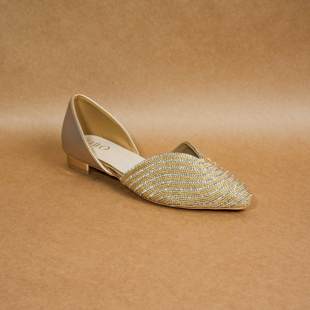 QAVO - The Virelle Embellished Pointed-Toe Mules