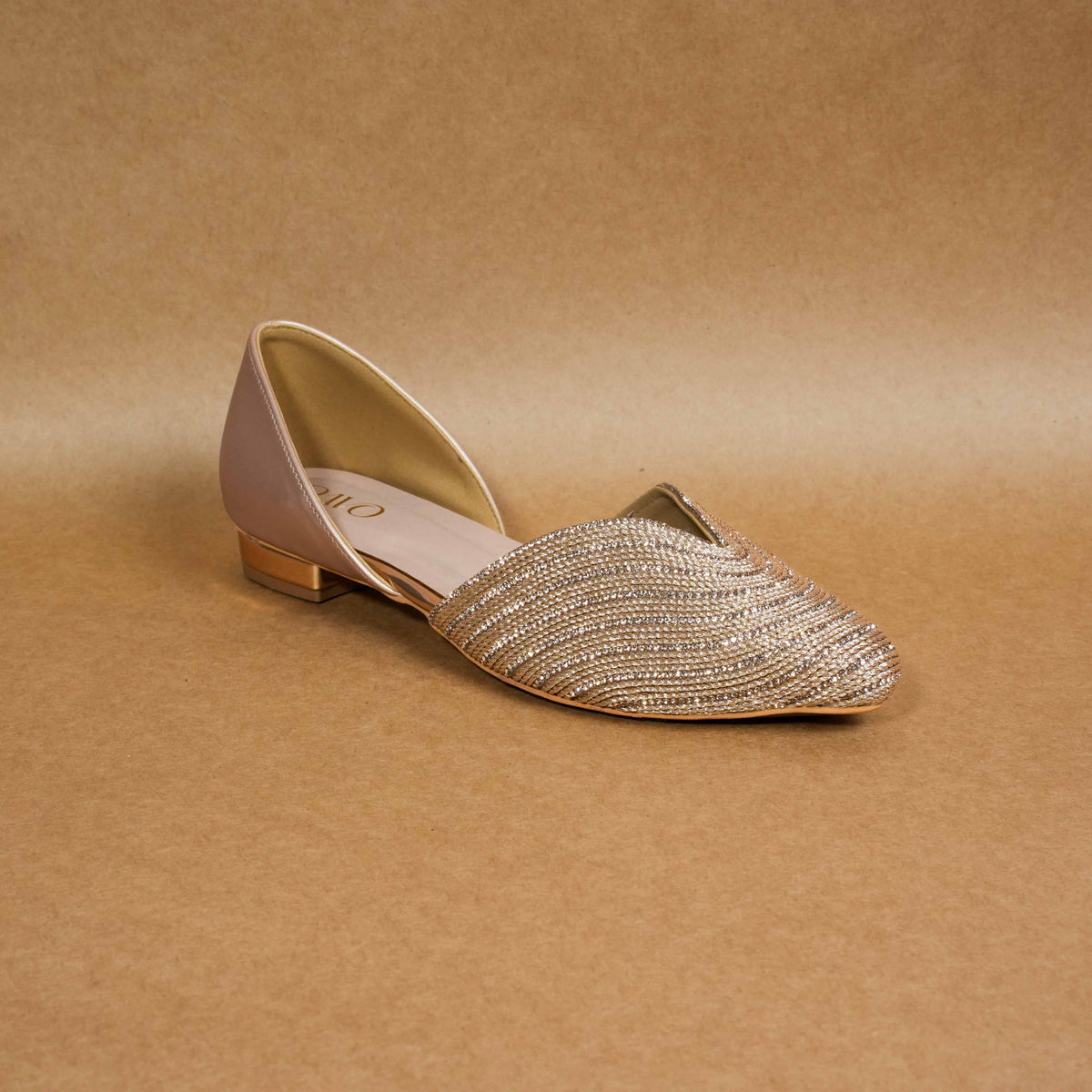 QAVO - The Virelle Embellished Pointed-Toe Mules