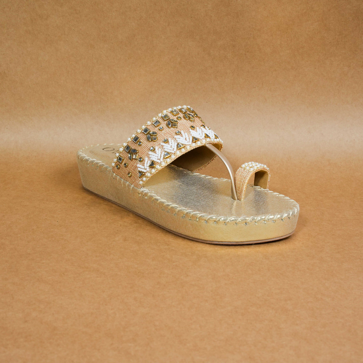 QAVO - The Zareen Wedges Embroidered Platform Sandals