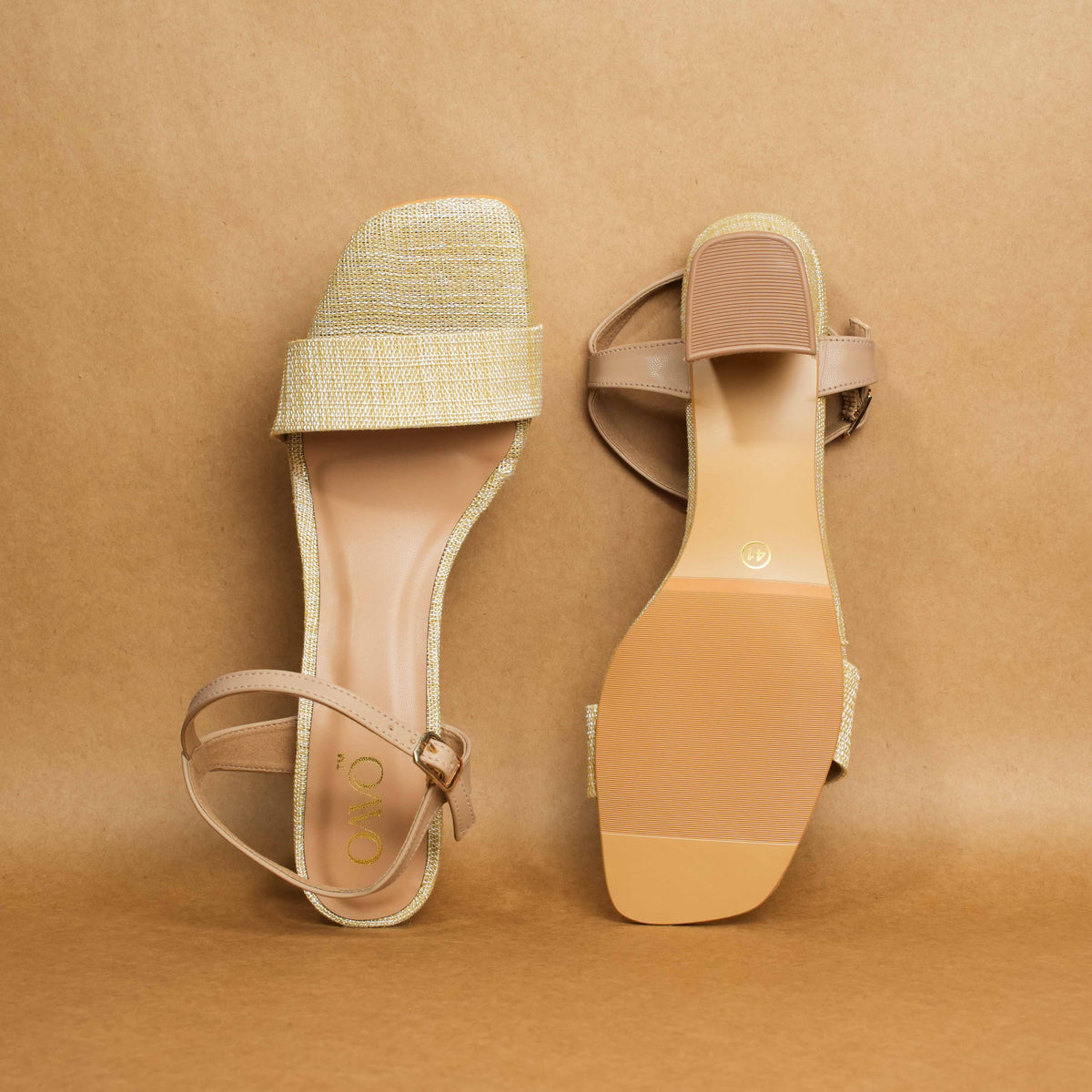 QAVO - The Aurelia Textured Sandals