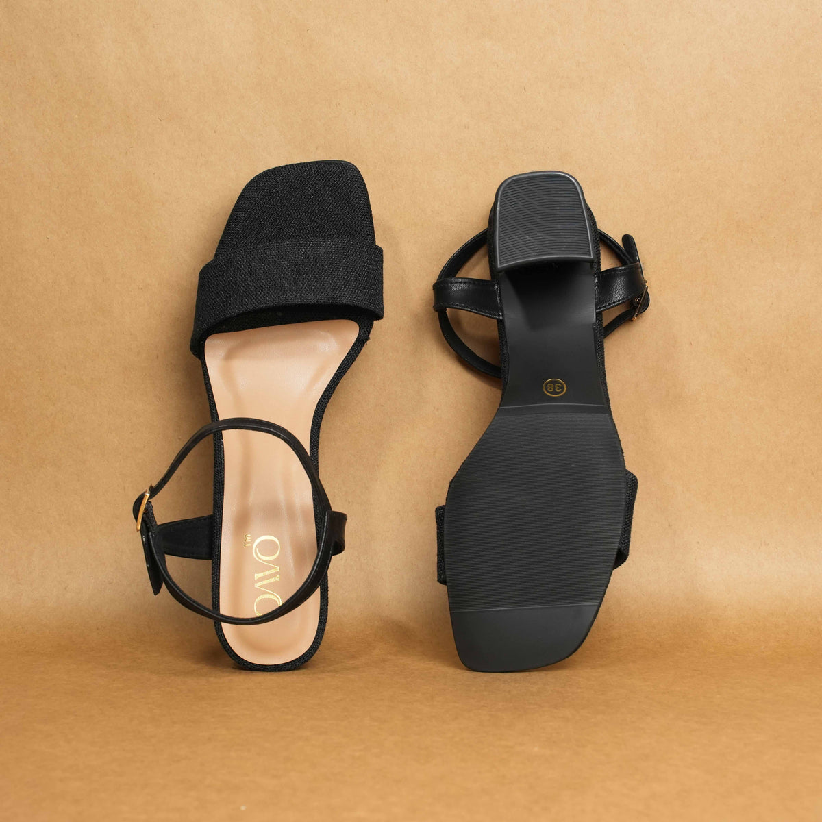 QAVO - The Aurelia Textured Sandals