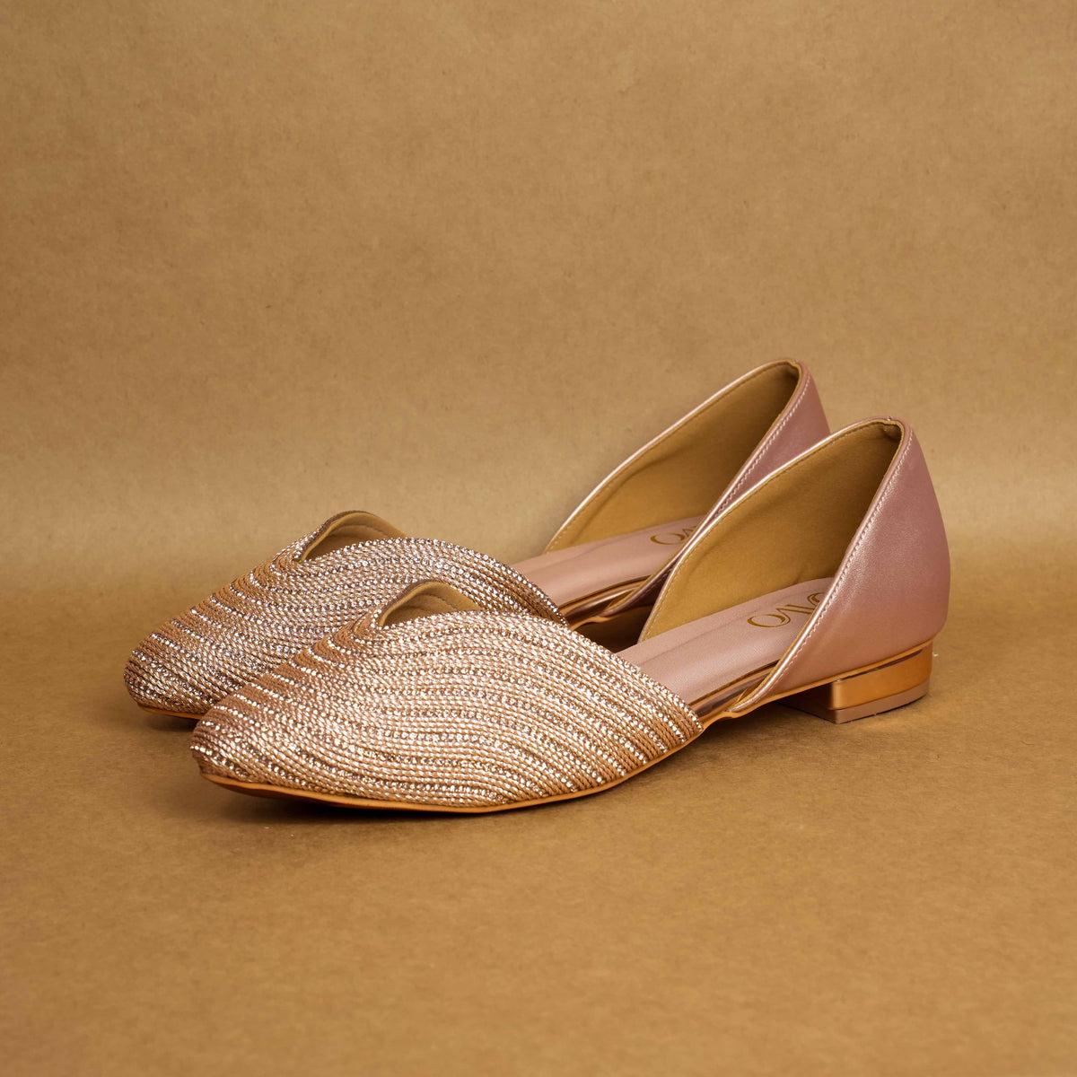 QAVO - The Virelle Embellished Pointed-Toe Mules