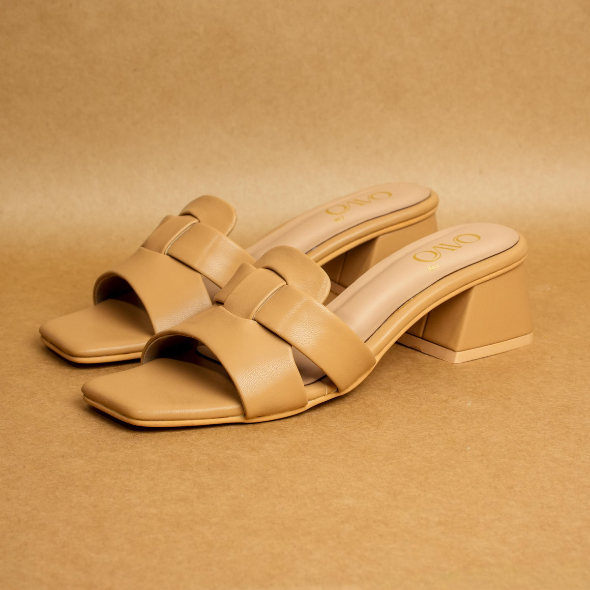 QAVO - The Alora Double-Strap Block Heel Sandals