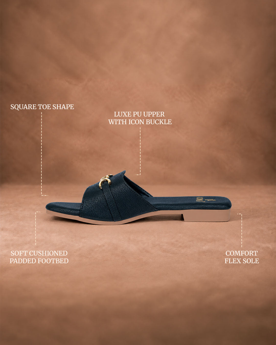 QAVO - The Celeste Gold-Knot Flats