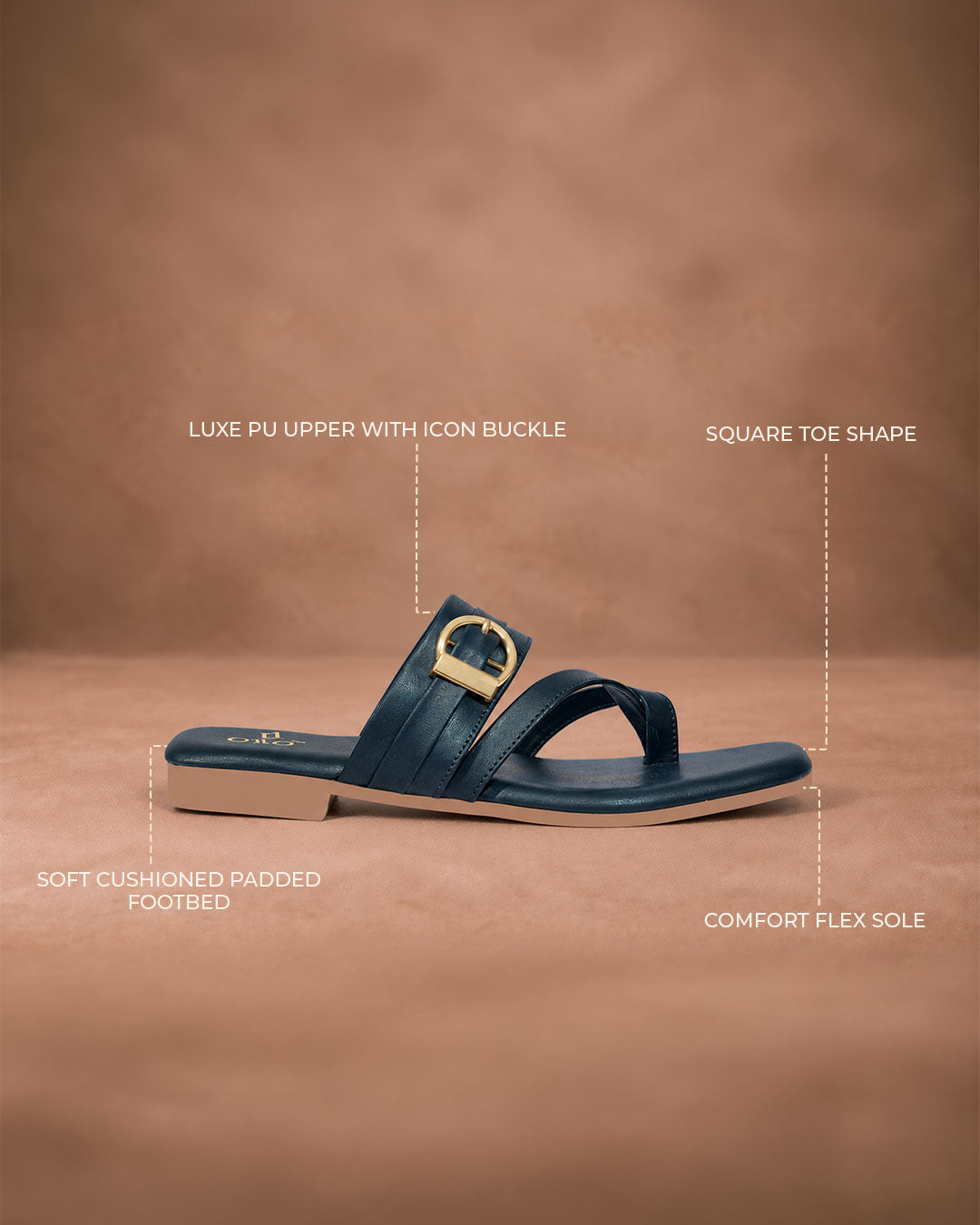 QAVO - The Aurelle Flats With Gold Buckle