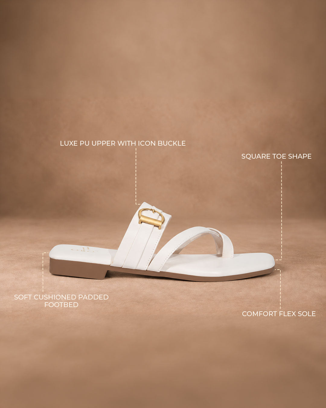 QAVO - The Aurelle Flats With Gold Buckle