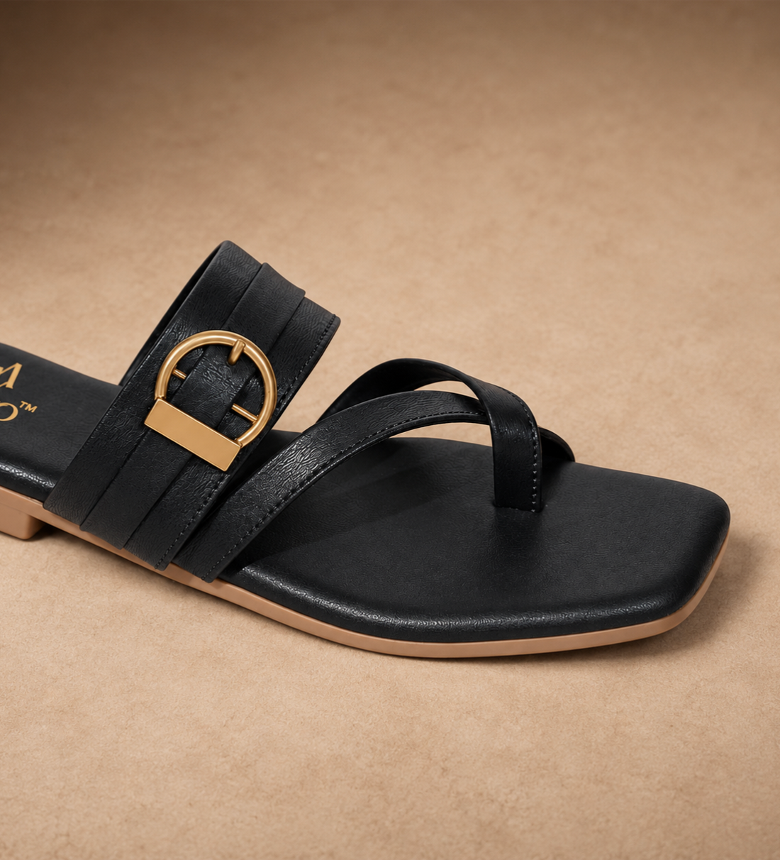 QAVO - The Aurelle Flats With Gold Buckle