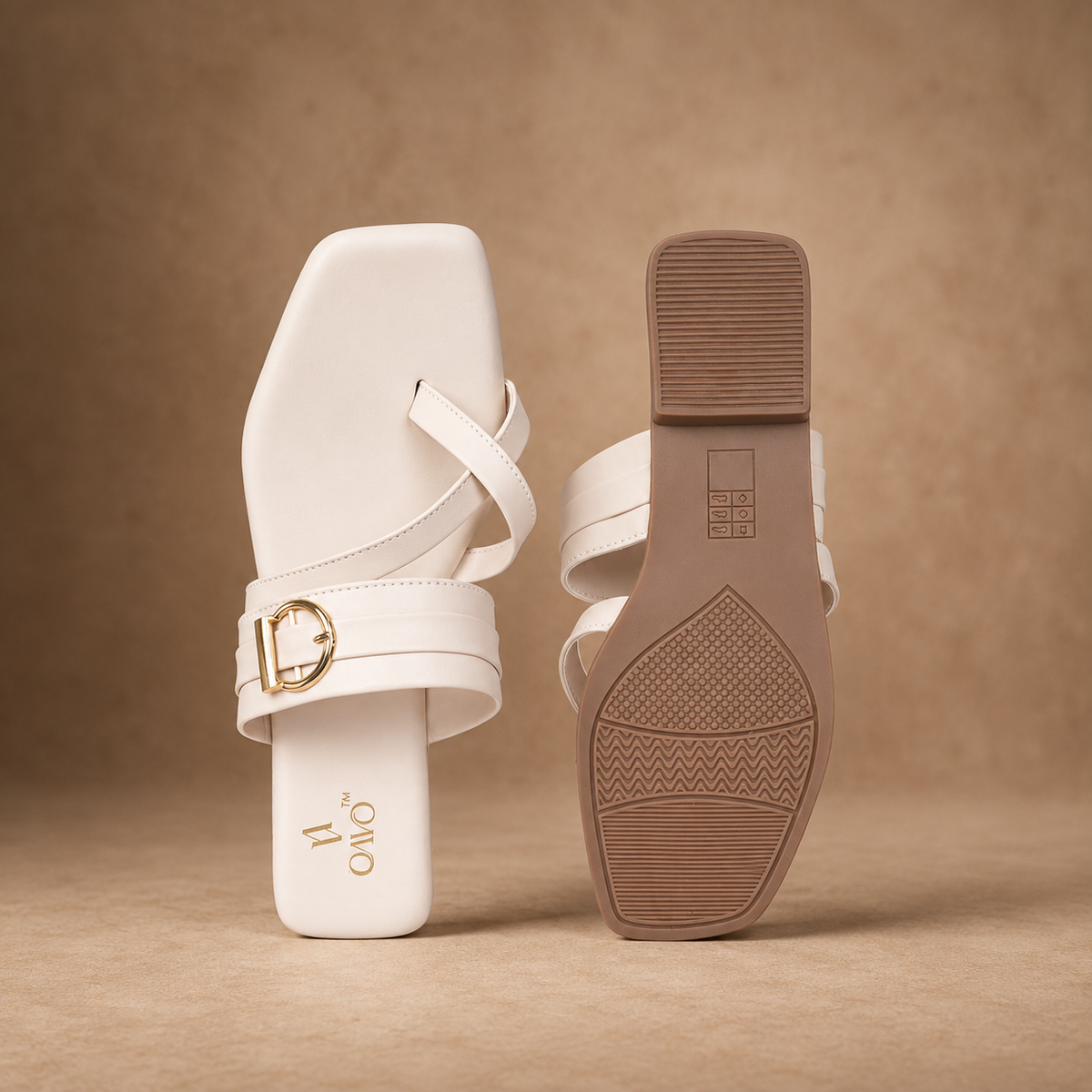 QAVO - The Aurelle Flats With Gold Buckle