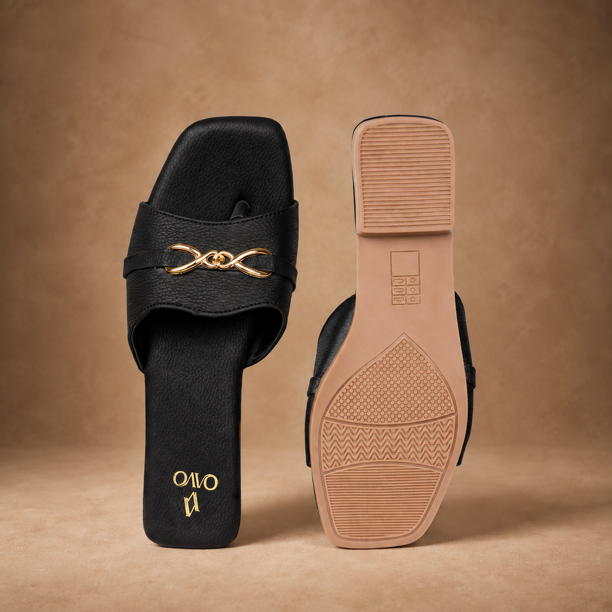QAVO - The Celeste Gold-Knot Flats